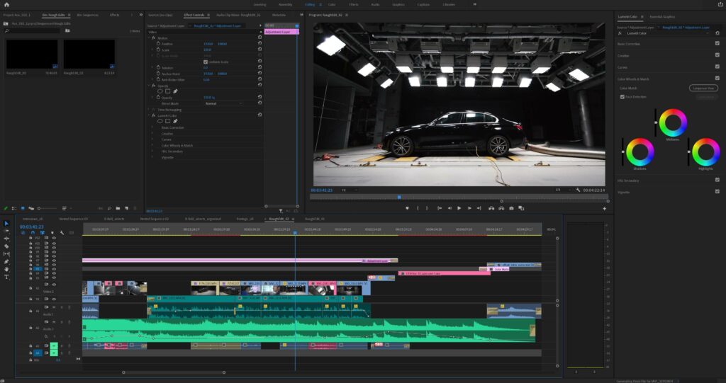 editing timeline ace remote testing video