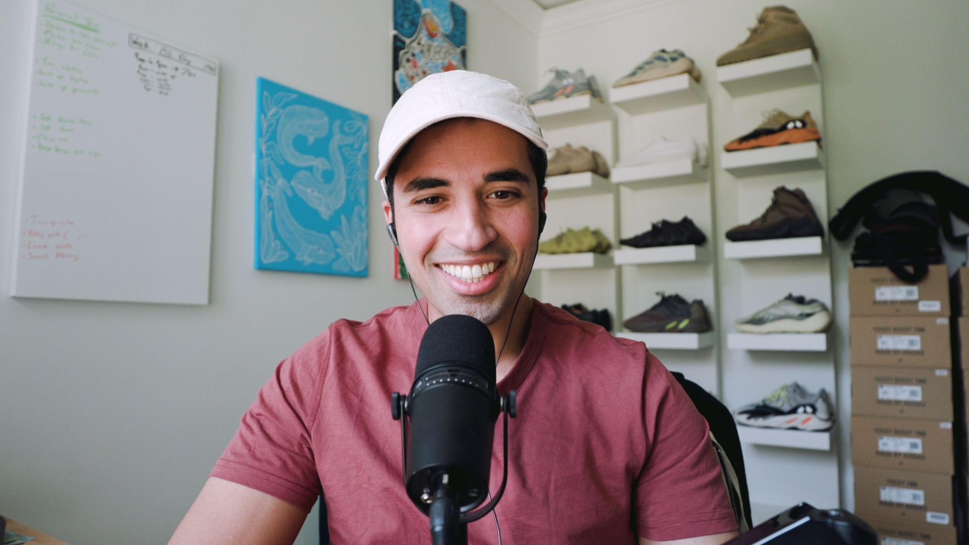 A picture of Dario Nouri from Lapse Productions in his office.